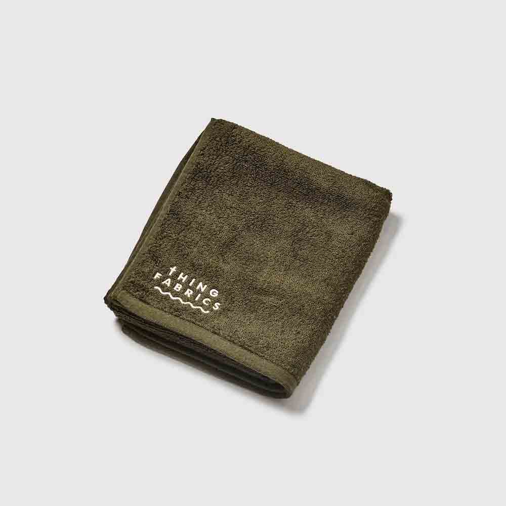 THING FABRICS シングファブリックス TIP TOP 365 TOWEL FACE TOWEL フェイスタオル オリーブ