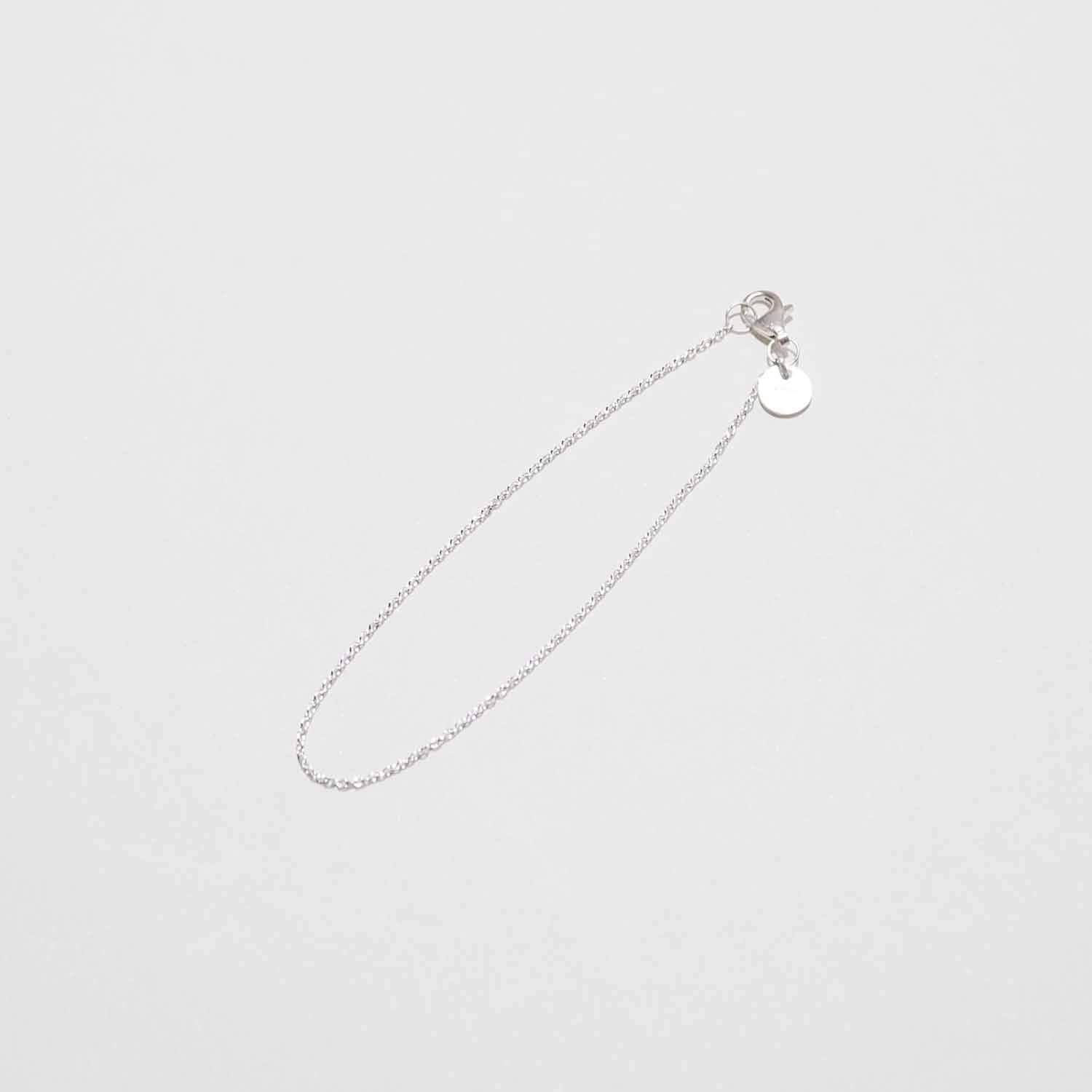 ERA. イーラ TWNKL AZK NARROW BRACELET ナローアズキチェーンブレスレット シルバー