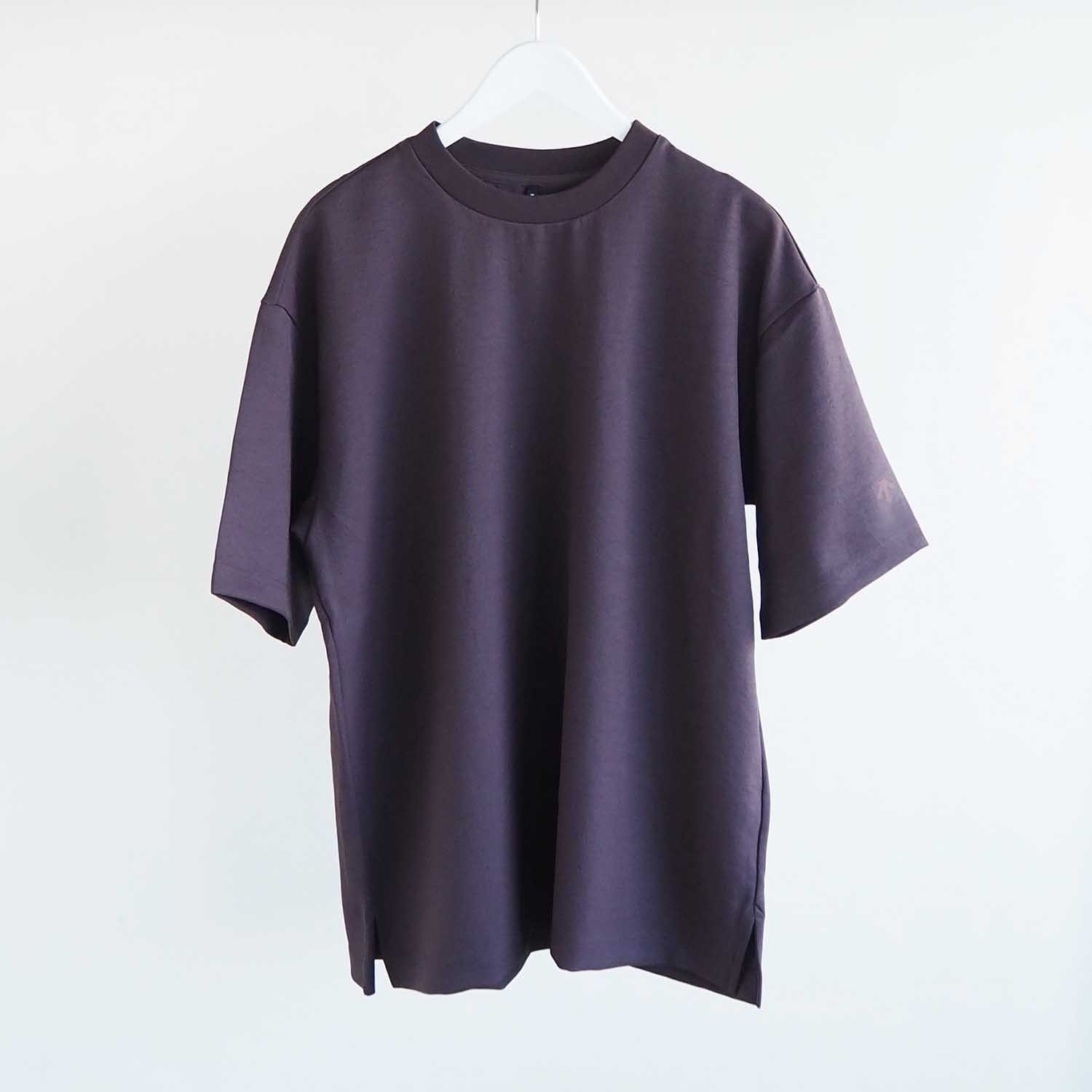 DESCENTE ALLTERRAIN I/O  デサントオルテラインアイオー STRETCH TWILL H/S T-SHIRT ストレッチツイルハーフスリーブTシャツ ソイルブラウン