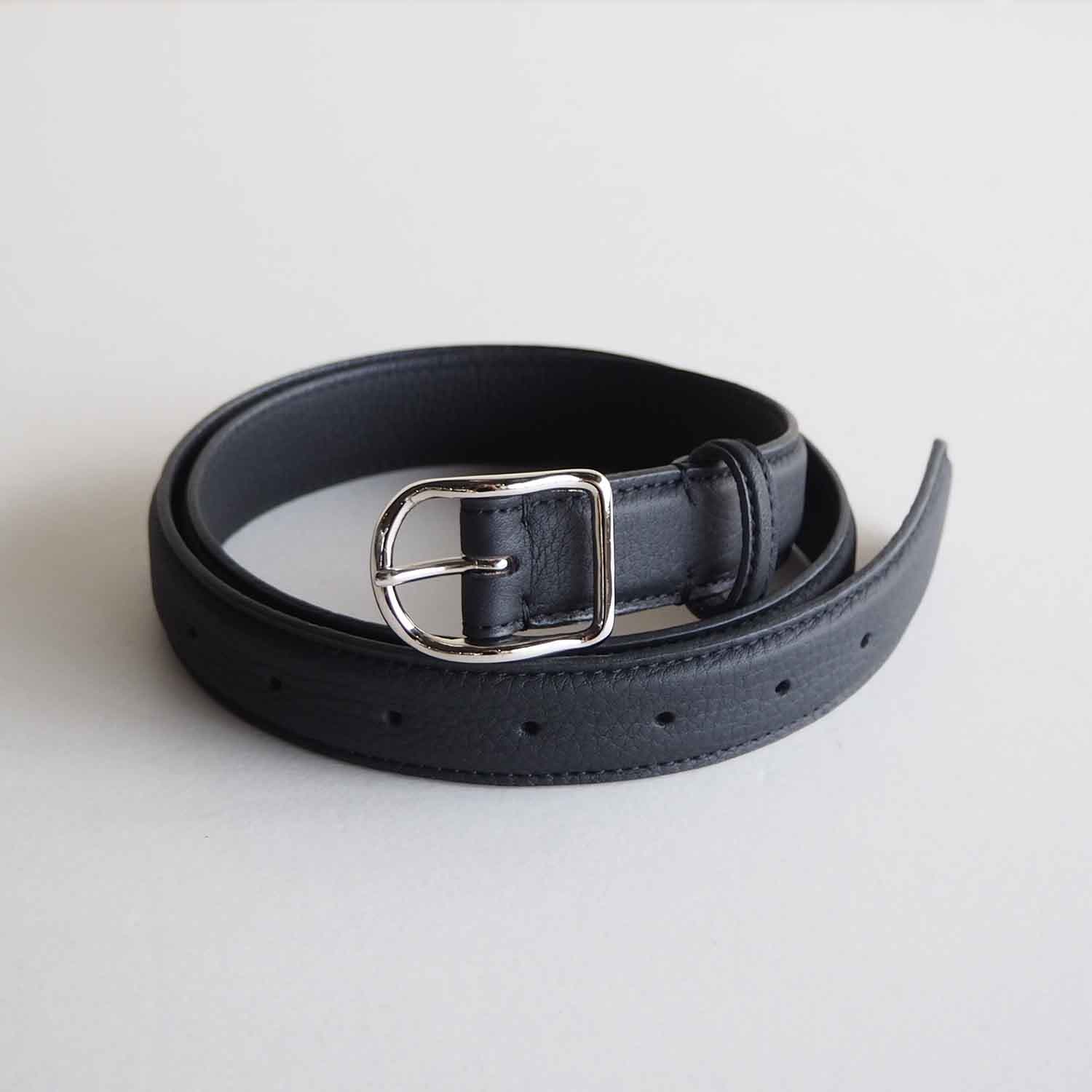 ERA. イーラ EO SHRINK AUTHENTIC BELT イーオーシュリンクオーセンティックベルト BLACK ブラック