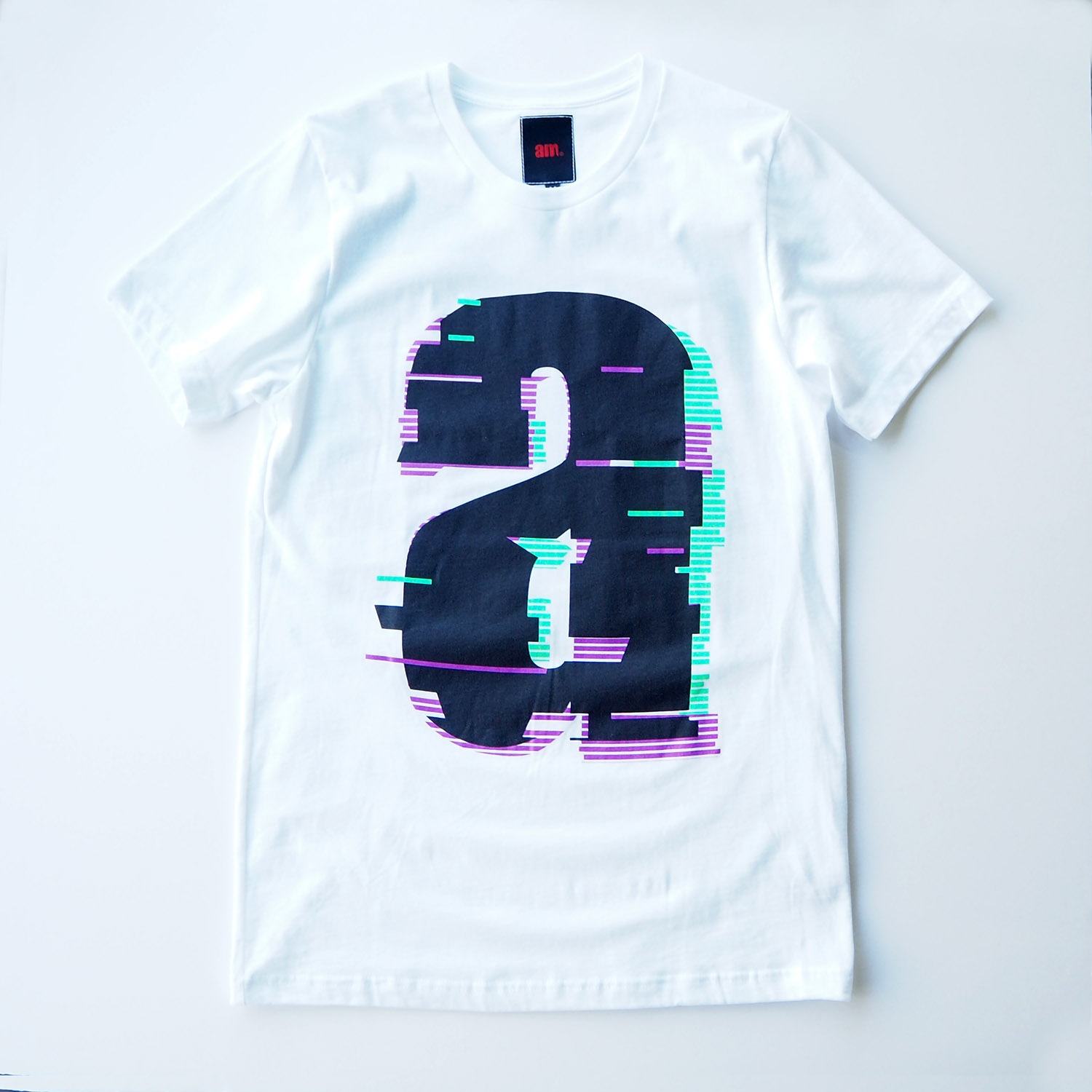 am / after midnight nyc エーエム アフターミッドナイト NOISE TEE プリントTシャツ ホワイト