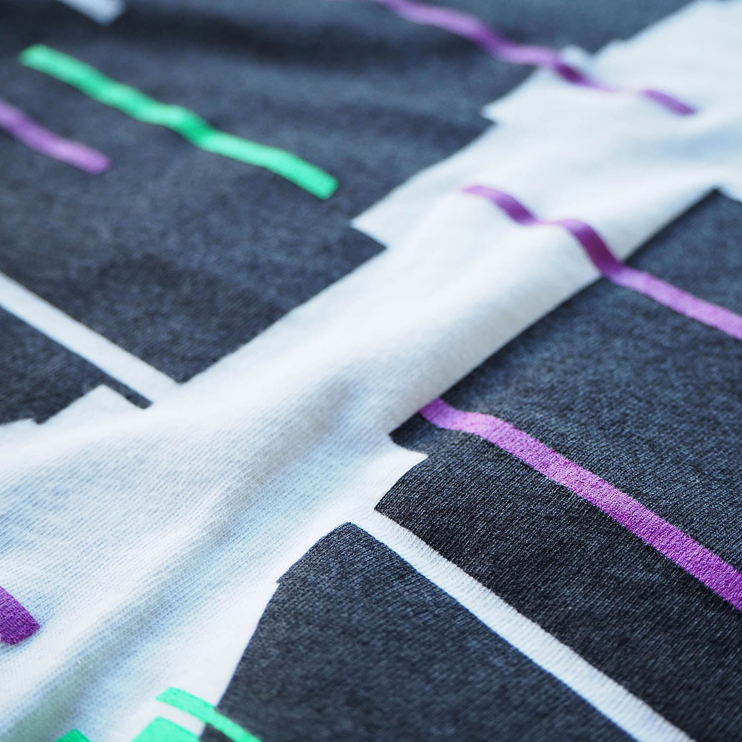 am / after midnight nyc エーエム アフターミッドナイト NOISE TEE プリントTシャツ ホワイト