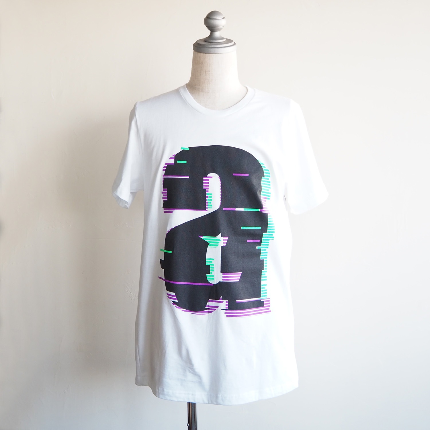 am / after midnight nyc エーエム アフターミッドナイト NOISE TEE プリントTシャツ ホワイト