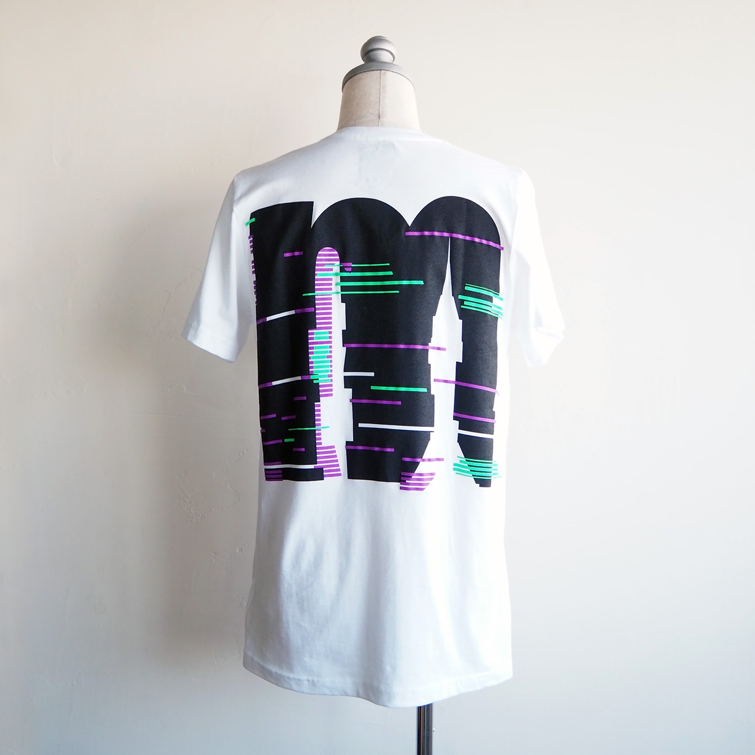 am / after midnight nyc エーエム アフターミッドナイト NOISE TEE プリントTシャツ ホワイト