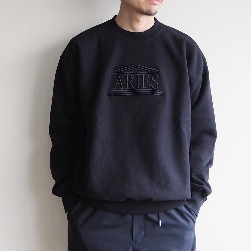 Aries アリーズ Embroidered Temple Sweat クルーネックスウェット