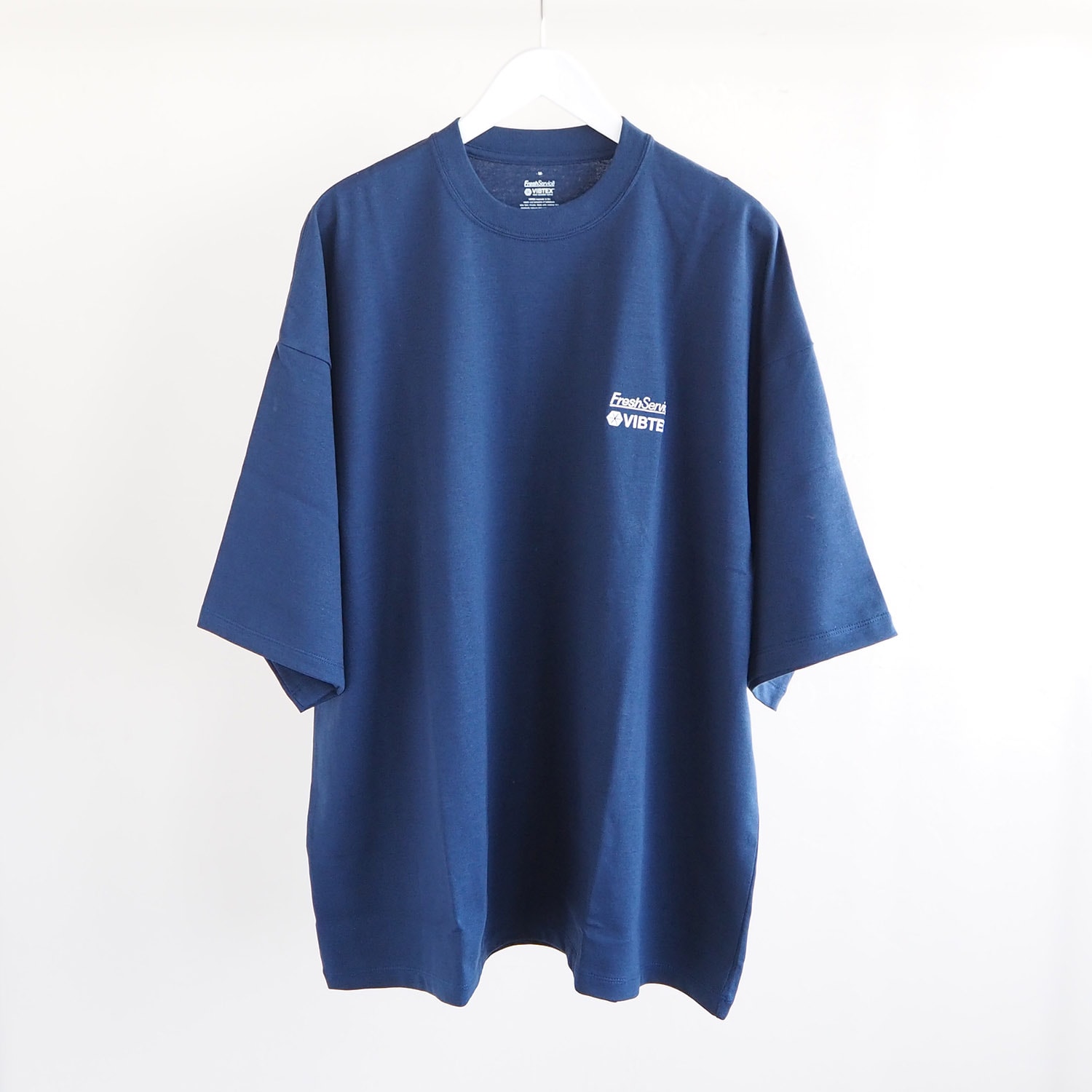 美品 FreshService servicework shirt ネイビー L VIBTEX for FreshService ビブテックスフォーフレッシュサービス S/S