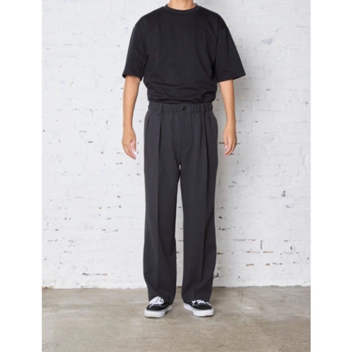 FANTASTICDAYS MENS ファンタスティックデイズ メンズ MOBILITY ワイドスラックス DARK GRAY