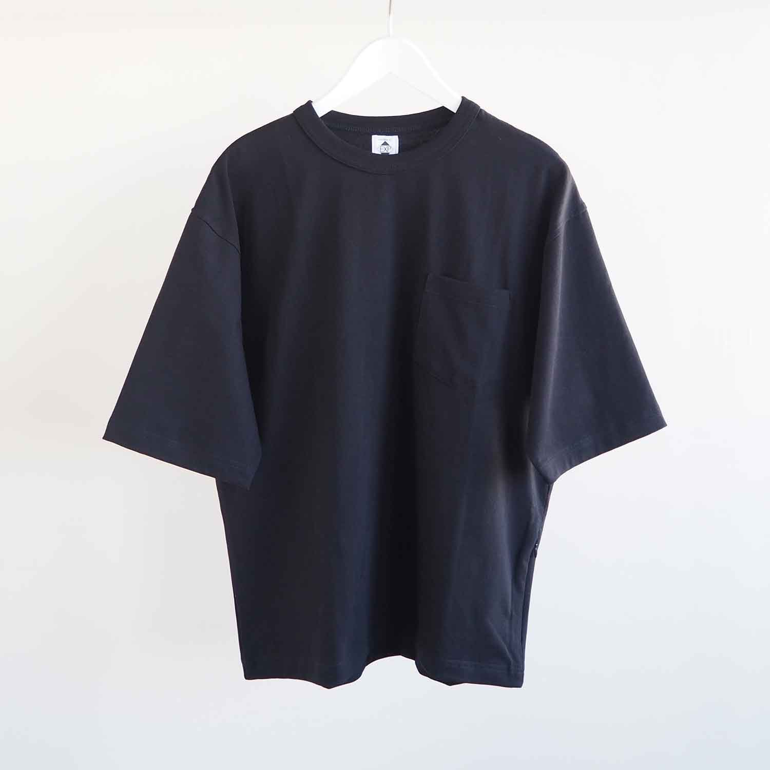 EXPANSION NY エクスパンション ニューヨーク  Dual Stash Pocket Tee ポケット付きＴシャツ BLACK ブラック 