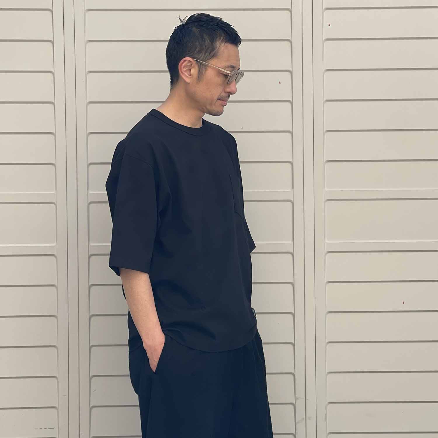EXPANSION NY エクスパンション ニューヨーク  Dual Stash Pocket Tee ポケット付きＴシャツ BLACK ブラック 