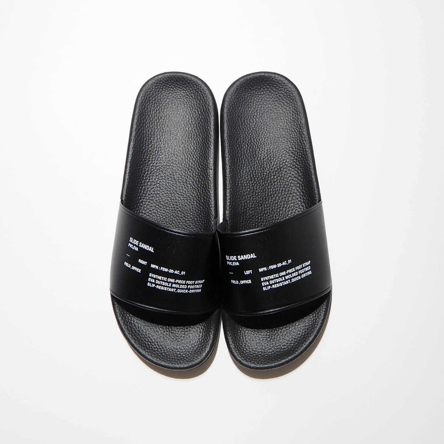 FreshService フレッシュサービス SLIDE SANDAL スライドサンダル ブラック