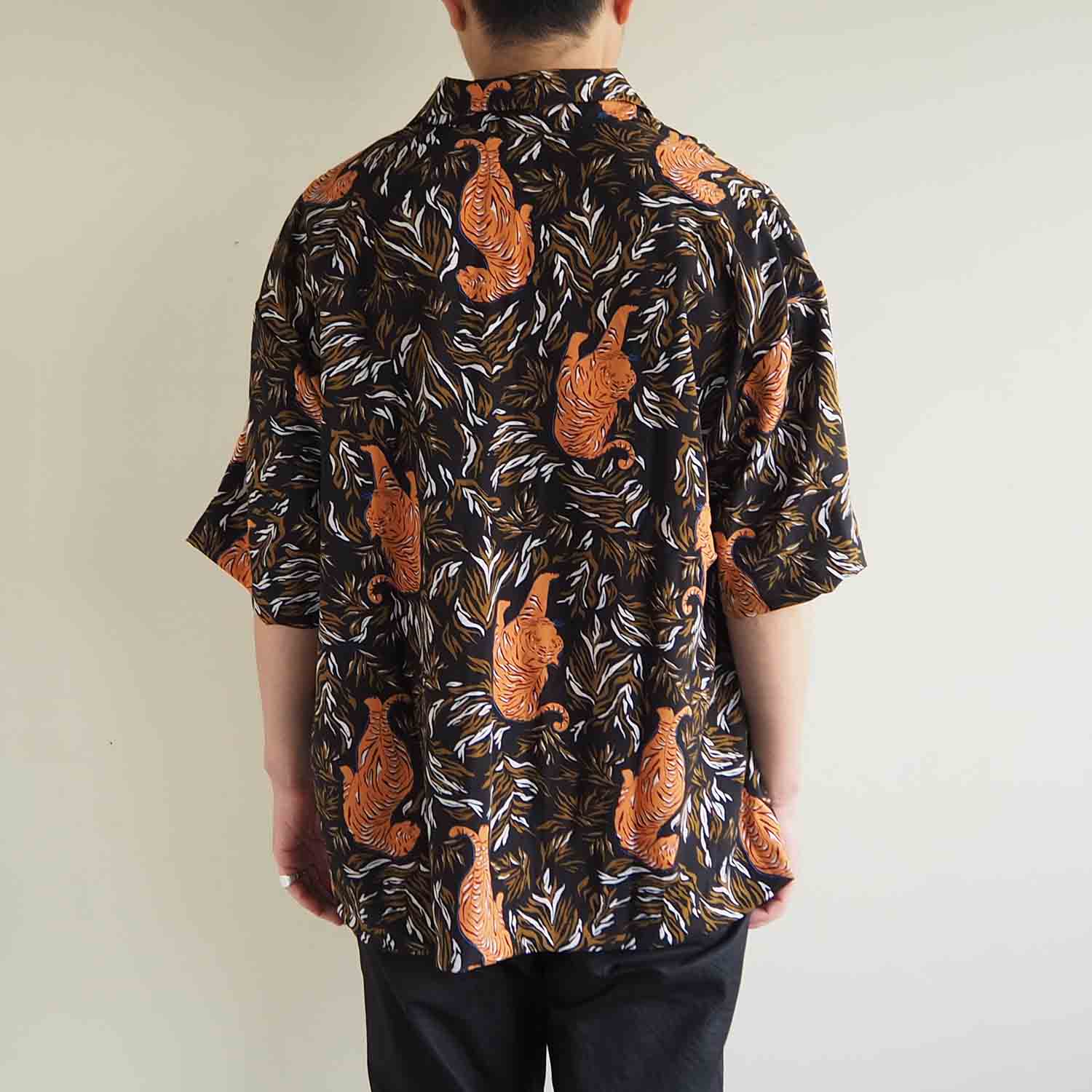 EXPANSION エクスパンション LUXOR SHIRTS オープンカラーシャツ タイガー柄