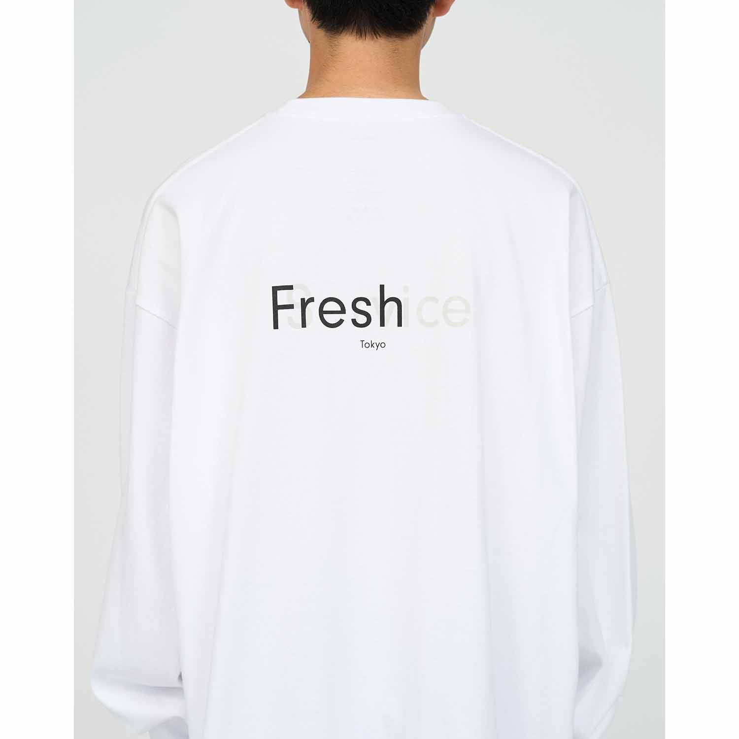FRIEND EDITIONS × FreshService CORPORATE L/S TEE ”FE NY” WHITE