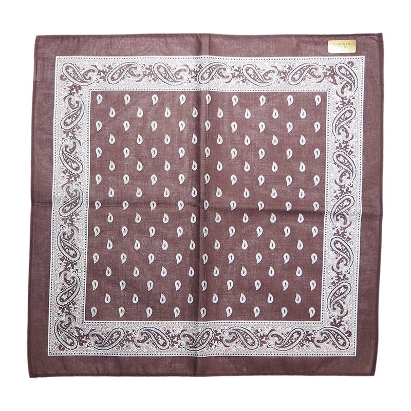 Blumer ブリュメル ヴィンテージ ビンテージ スカーフ ペイズリー Blumer ブリュメル bandana バンダナ paisley ペイズリー柄 コーヒー
