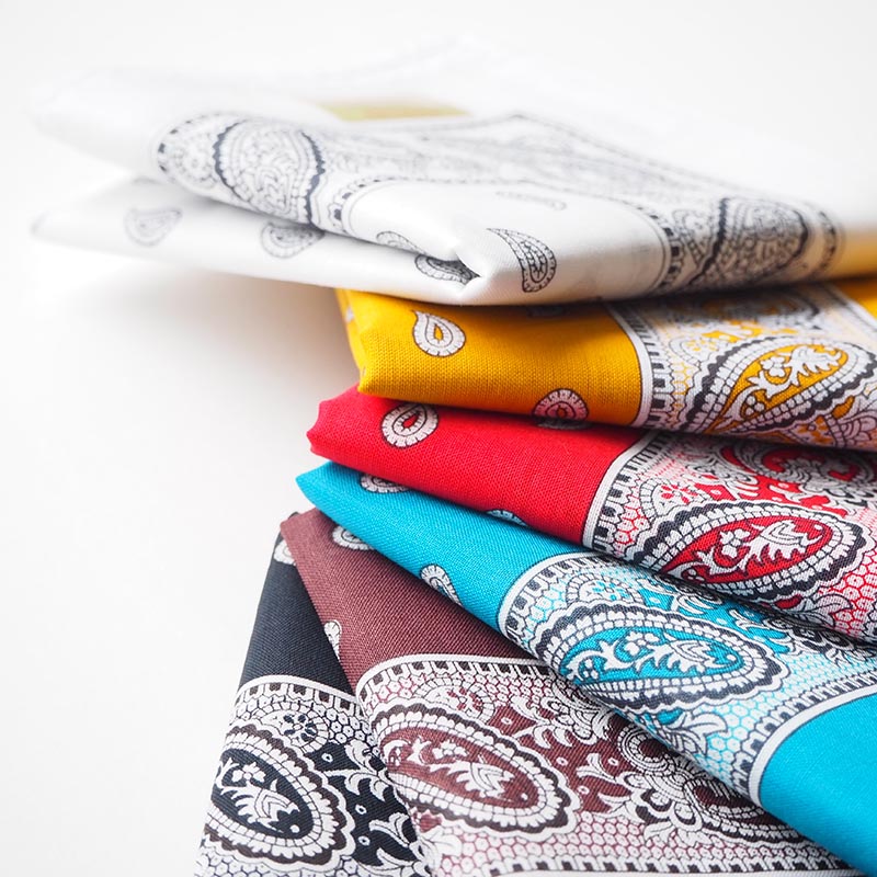 Blumer ブリュメル bandana バンダナ paisley ペイズリー柄 コーヒー