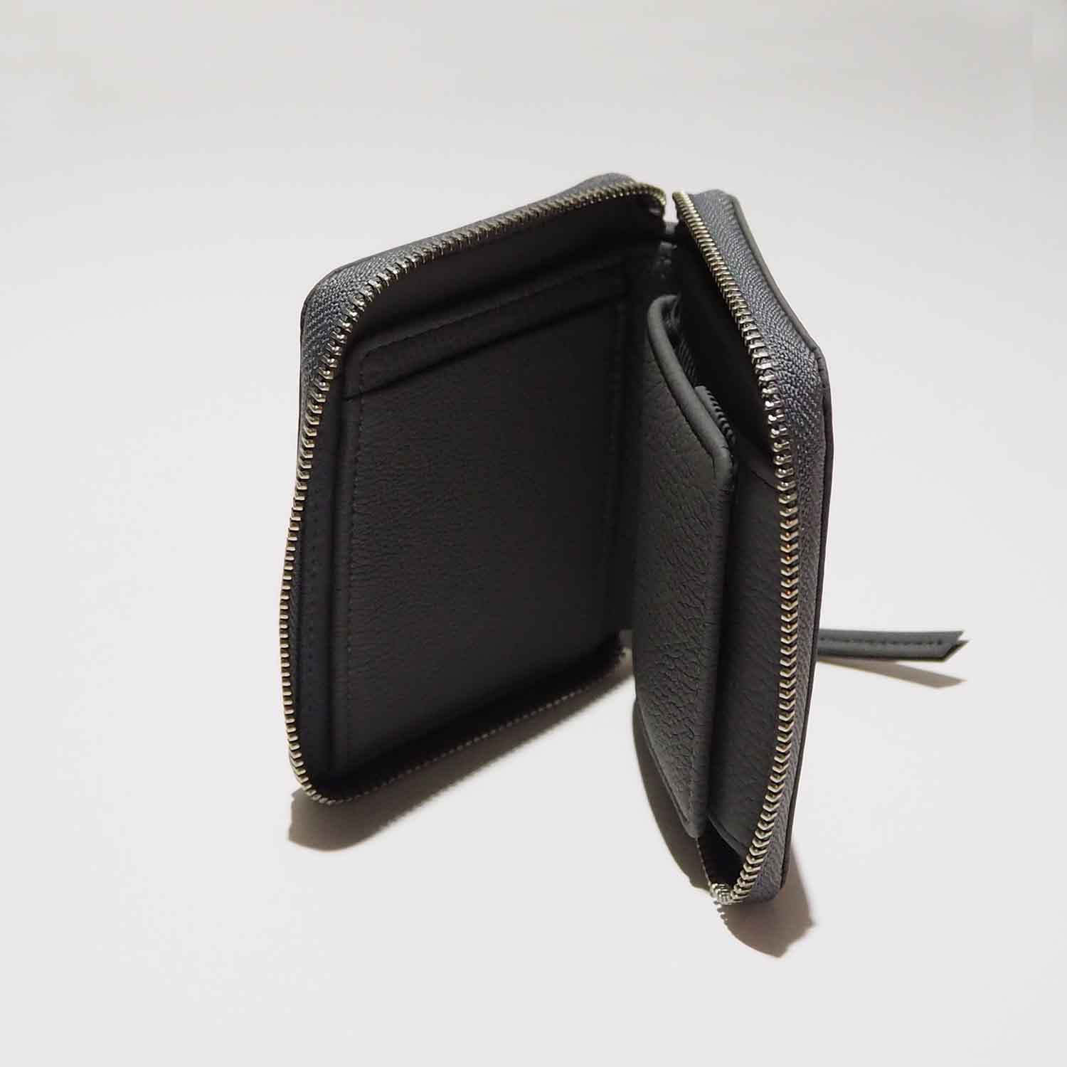 ERA. イーラ BUBBLE CALF ROUND PALM WALLET バブルカーフラウンドパームウォレット グレー