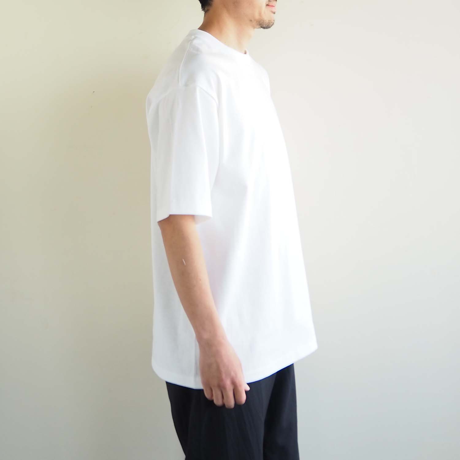 COTTON RESEARCH CLUB コットンリサーチクラブ S/S Tubular T-Shirt(丸胴) クルーネックTシャツ WHITE ホワイト