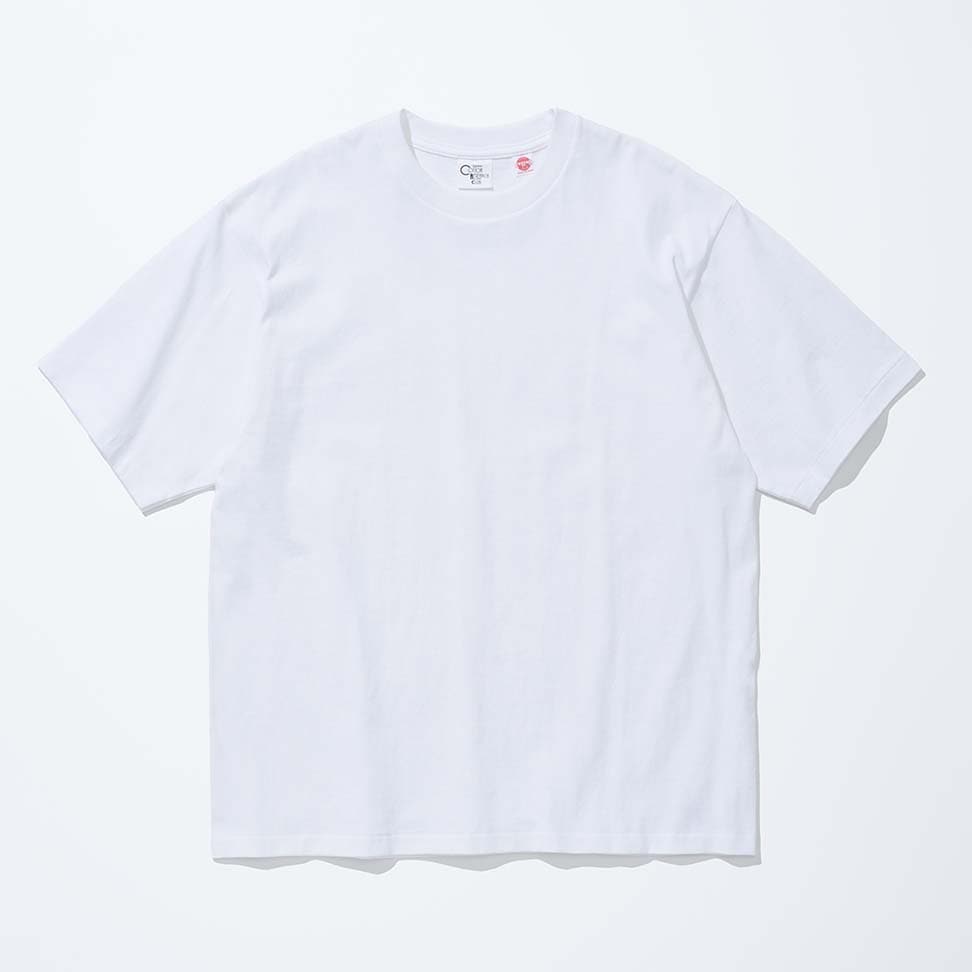 COTTON RESEARCH CLUB コットンリサーチクラブ S/S Tubular T-Shirt(丸胴) クルーネックTシャツ WHITE ホワイト