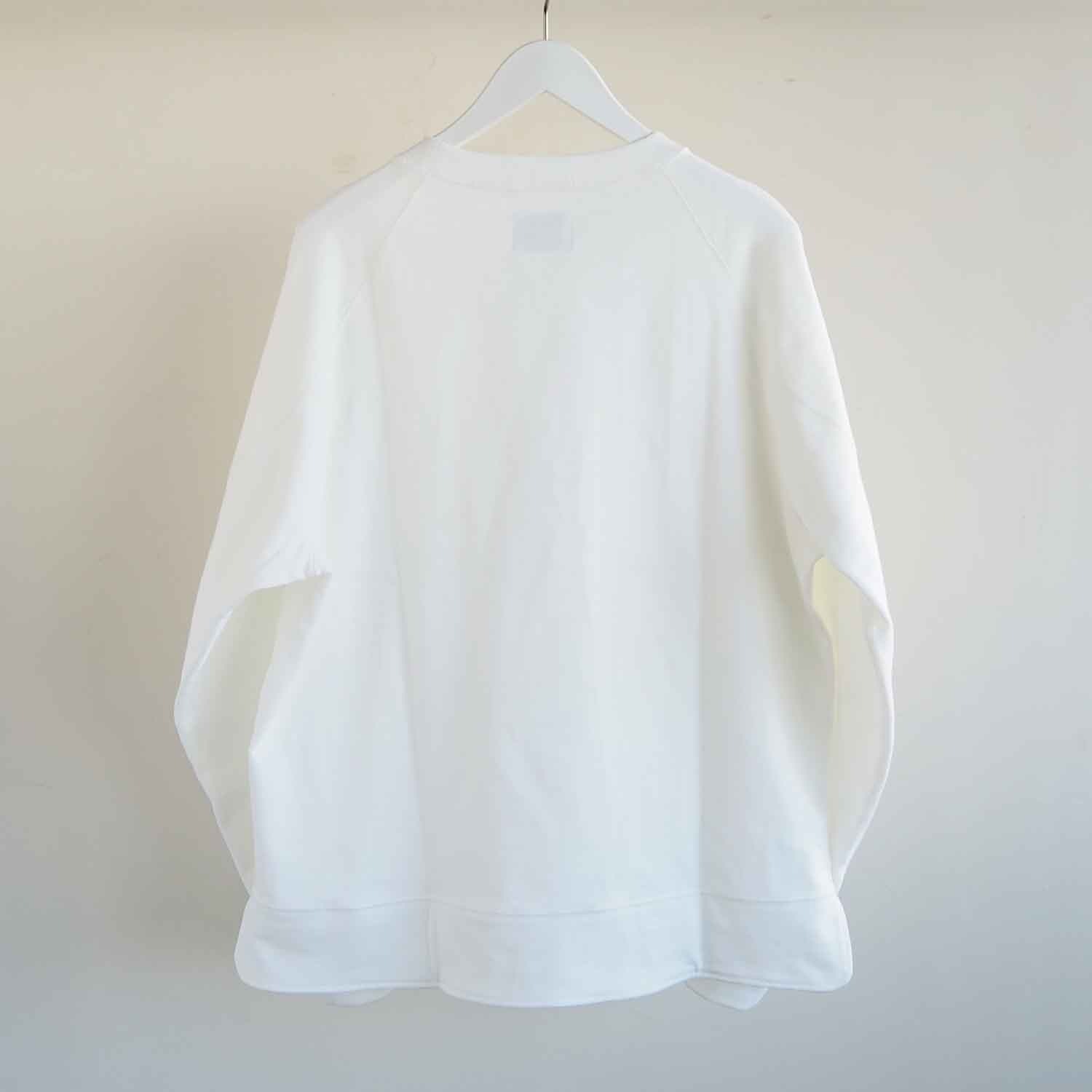 KIIT キート COTTON SHORT LOOP PILE RAGLAN SLEEVE SWEAT SHIRT ショートパイルスウェットシャツ オフホワイト