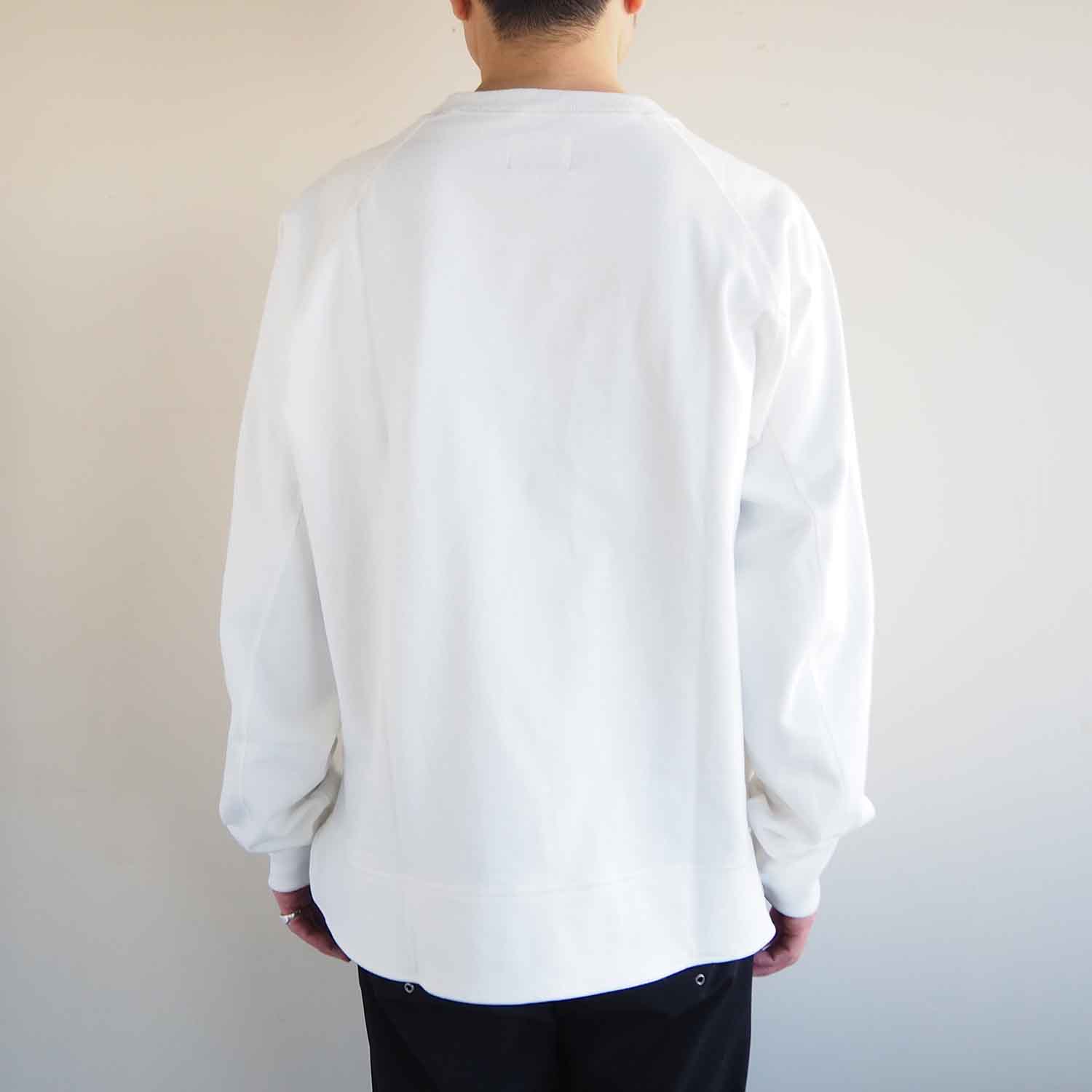 KIIT キート COTTON SHORT LOOP PILE RAGLAN SLEEVE SWEAT SHIRT ショートパイルスウェットシャツ オフホワイト