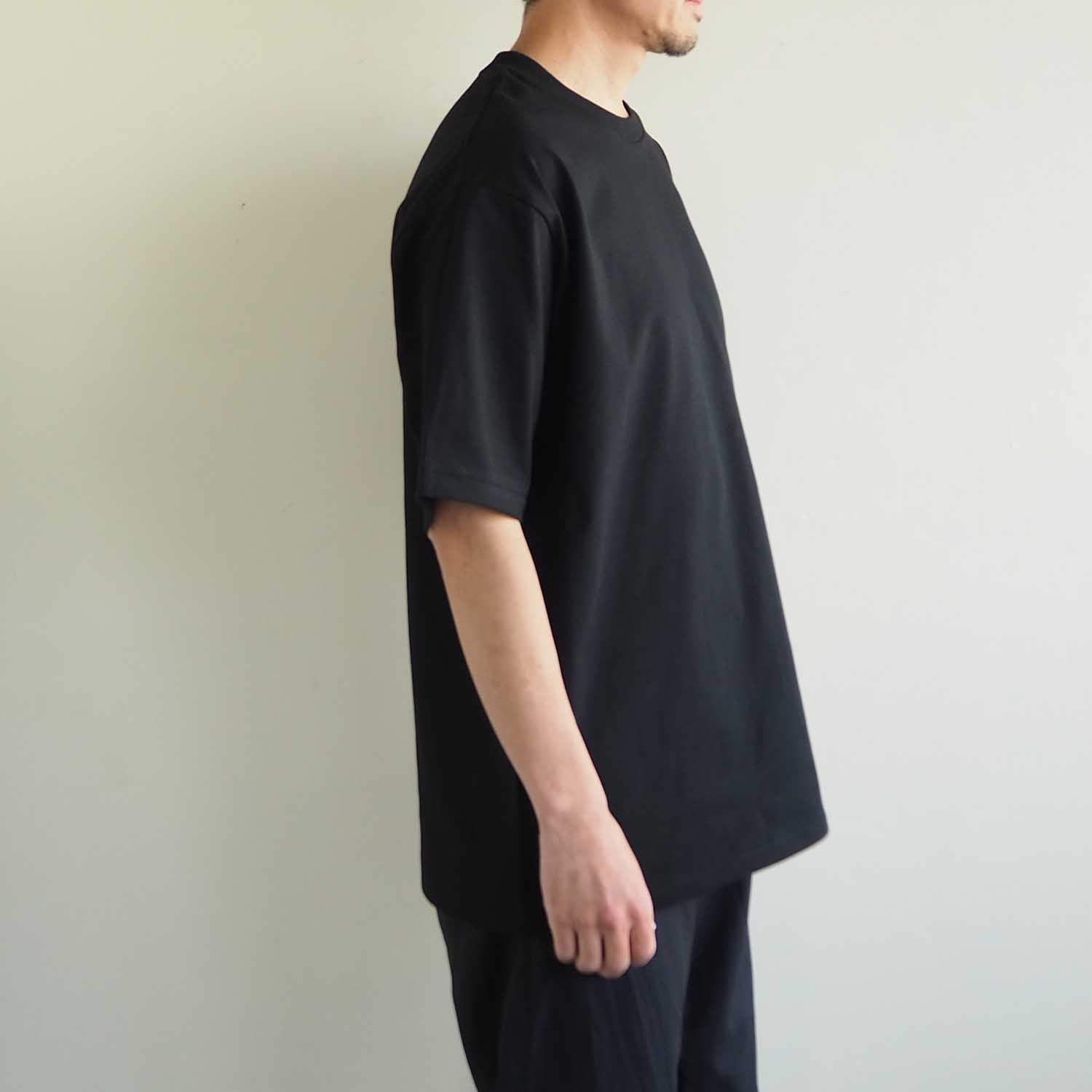 COTTON RESEARCH CLUB コットンリサーチクラブ S/S Tubular T-Shirt(丸胴) クルーネックTシャツ BLACK ブラック