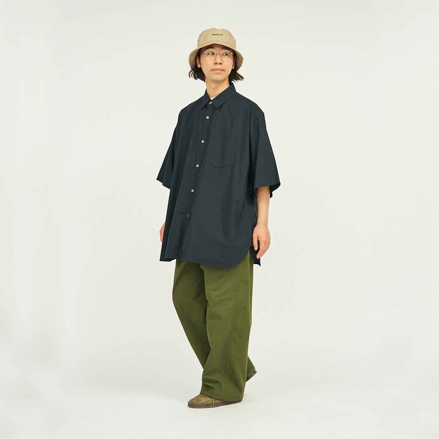 FreshService フレッシュサービス CORPORATE UNIFORM S/S SHIRT コーポレートユニフォームショートスリーブシャツ BLACK