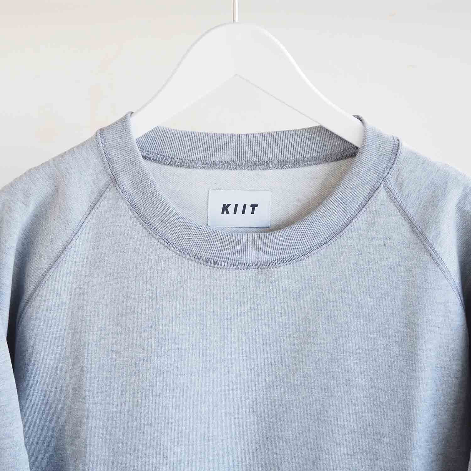 ケ*ケ様 ili store Gray Raglan sweat KIIT キート COTTON SHORT LOOP PILE RAGLAN SLEEVE SWEAT SHIRT