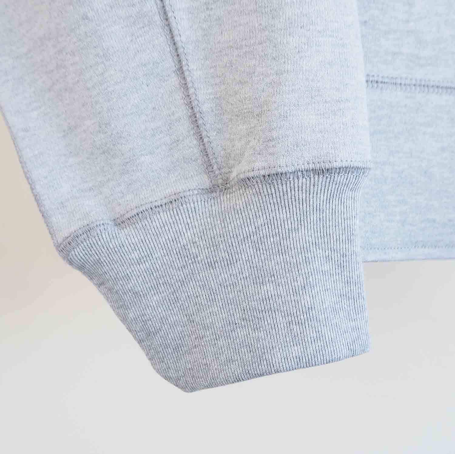 KIIT キート COTTON SHORT LOOP PILE RAGLAN SLEEVE SWEAT SHIRT ショートパイルスウェットシャツ ミックスグレー