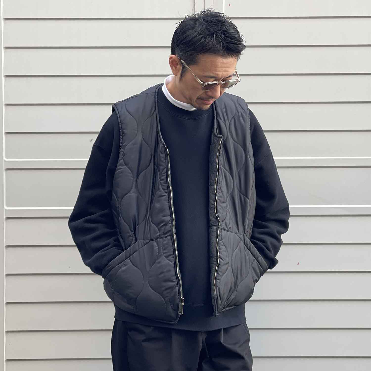 WELLDER × Naughty'Z Reversible Vest リバーシブルベスト BLACK