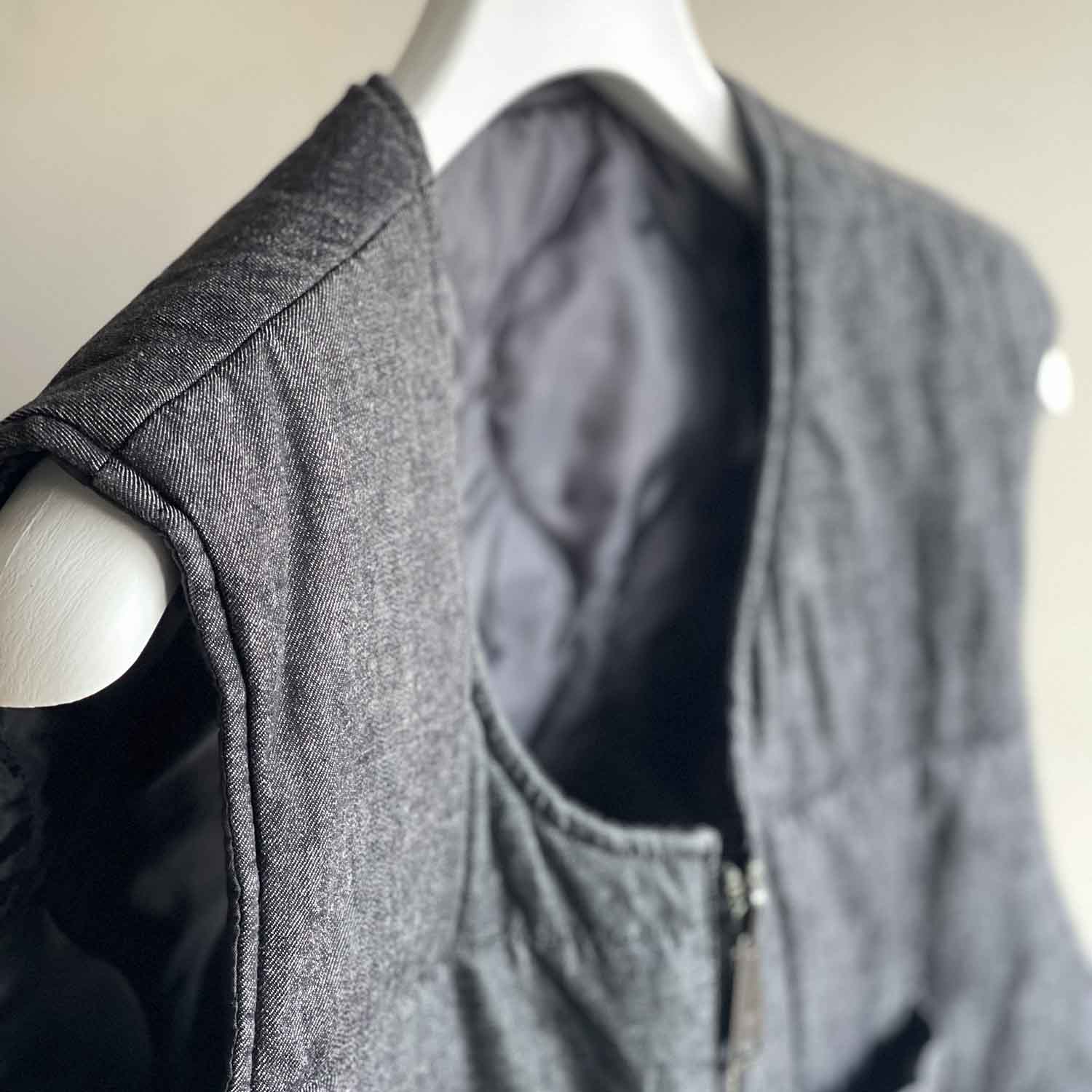 WELLDER × Naughty'Z Reversible Vest リバーシブルベスト BLACK