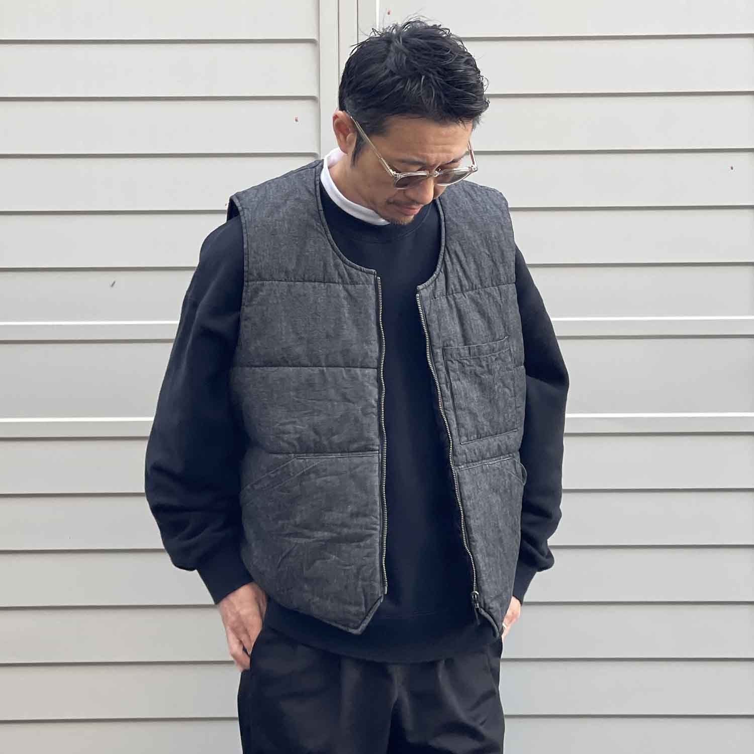 WELLDER × Naughty'Z Reversible Vest リバーシブルベスト BLACK