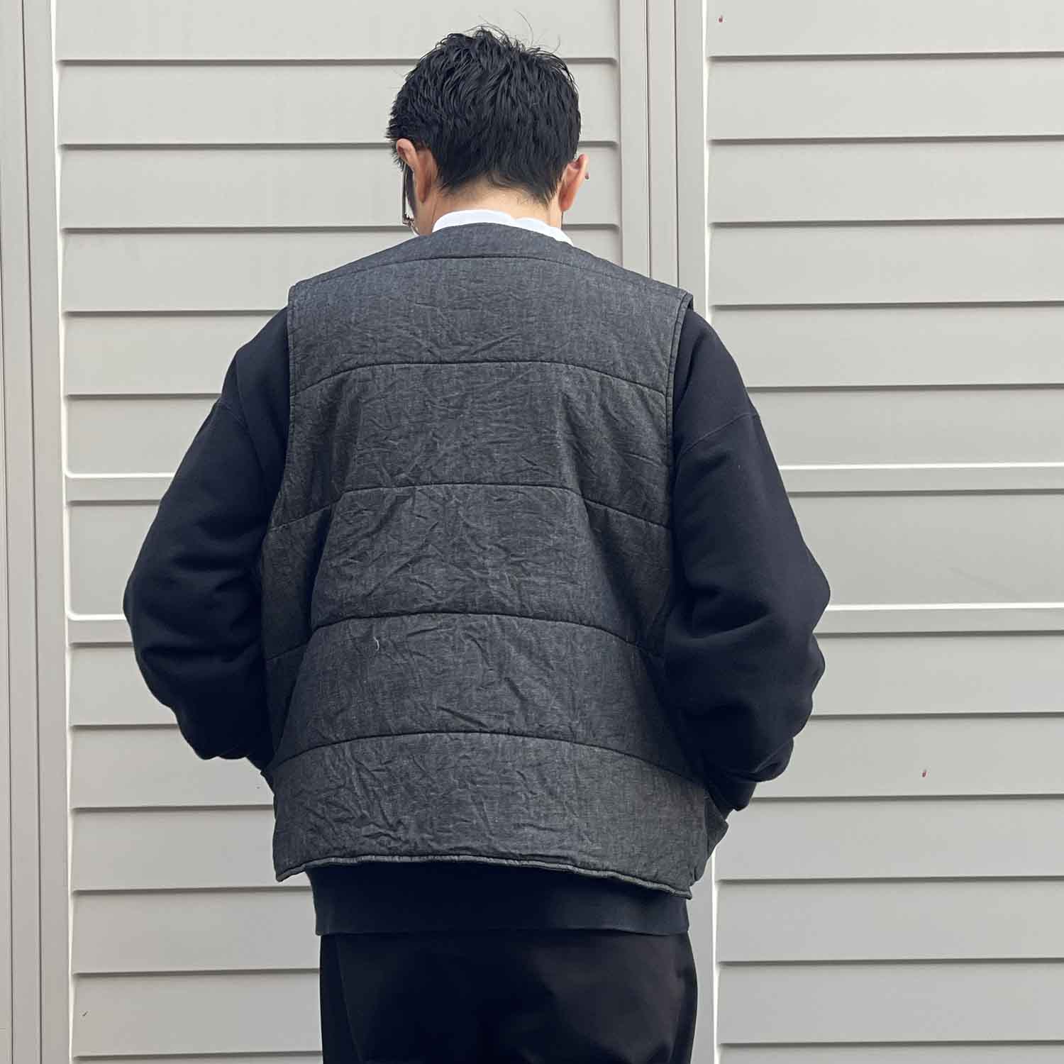 WELLDER × Naughty'Z Reversible Vest リバーシブルベスト BLACK