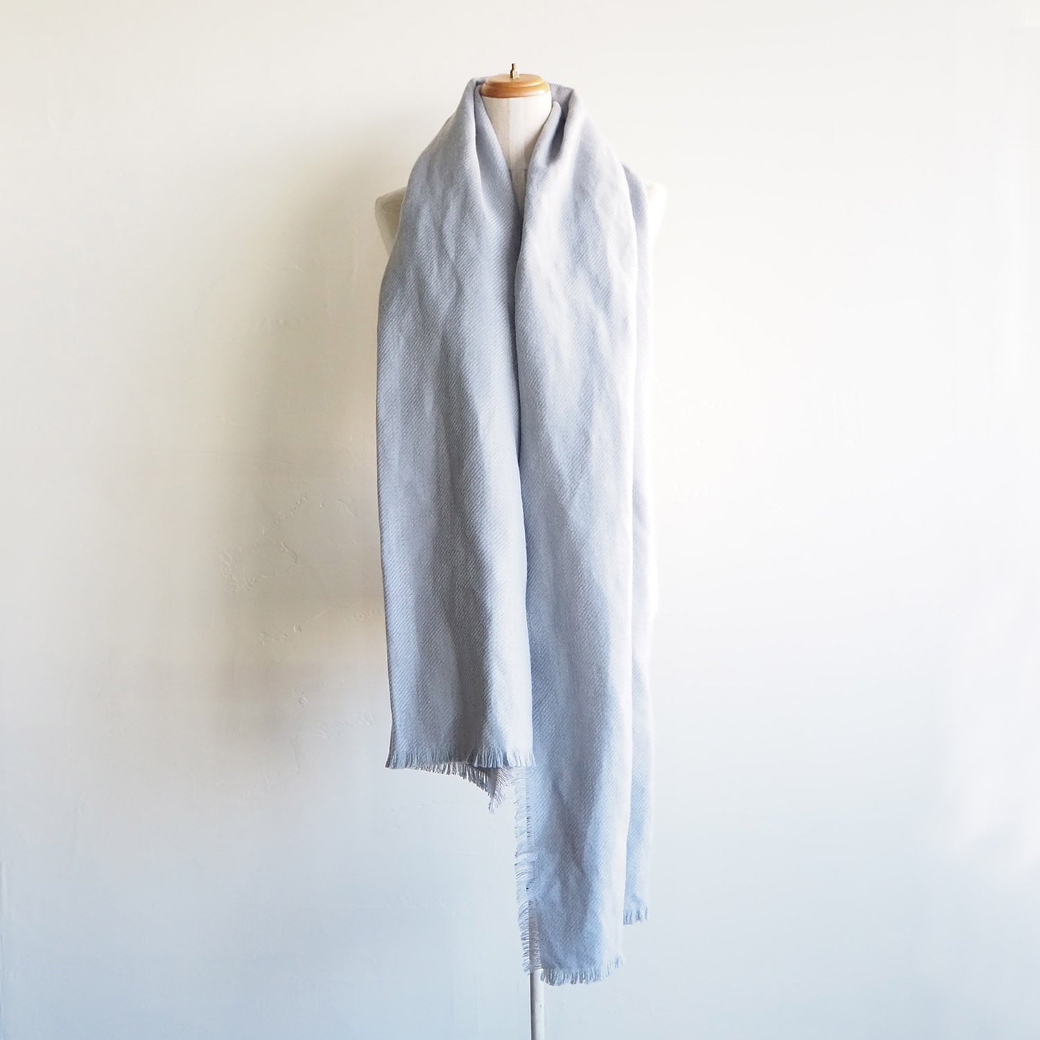 THROW スロー ストール・マフラー IVY リネン×カシミヤ グレー