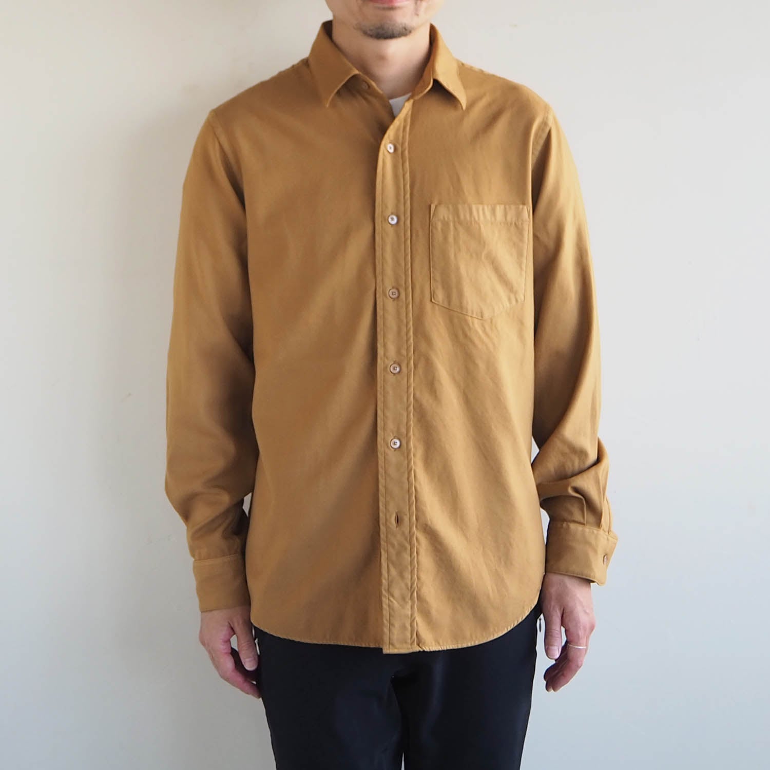 S H エスエイチ REGULAR COLLAR SHIRT レギュラーカラーシャツ