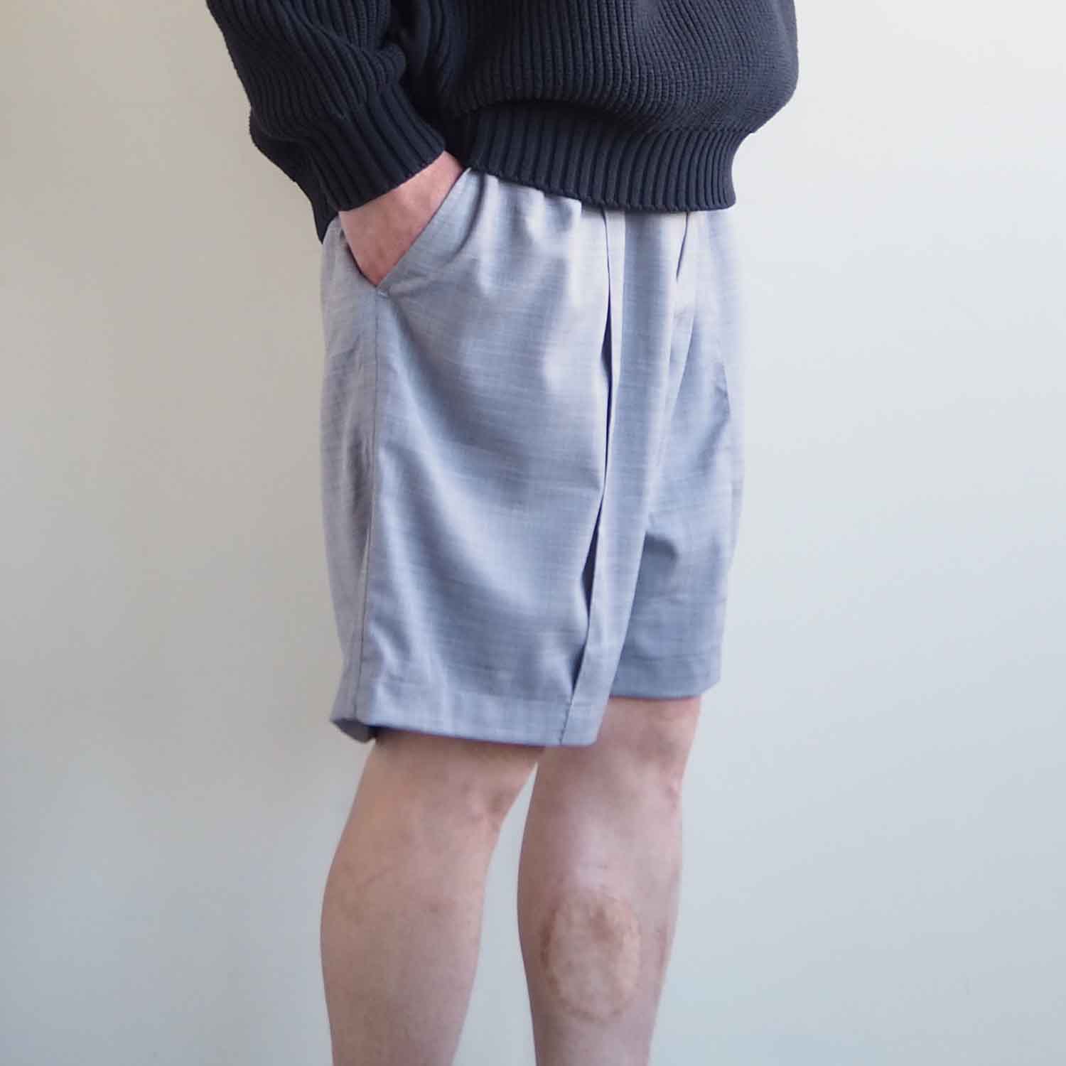 EXPANSION NY エクスパンション ニューヨーク Alva Luxor Shorts ショーツ ライトグレー