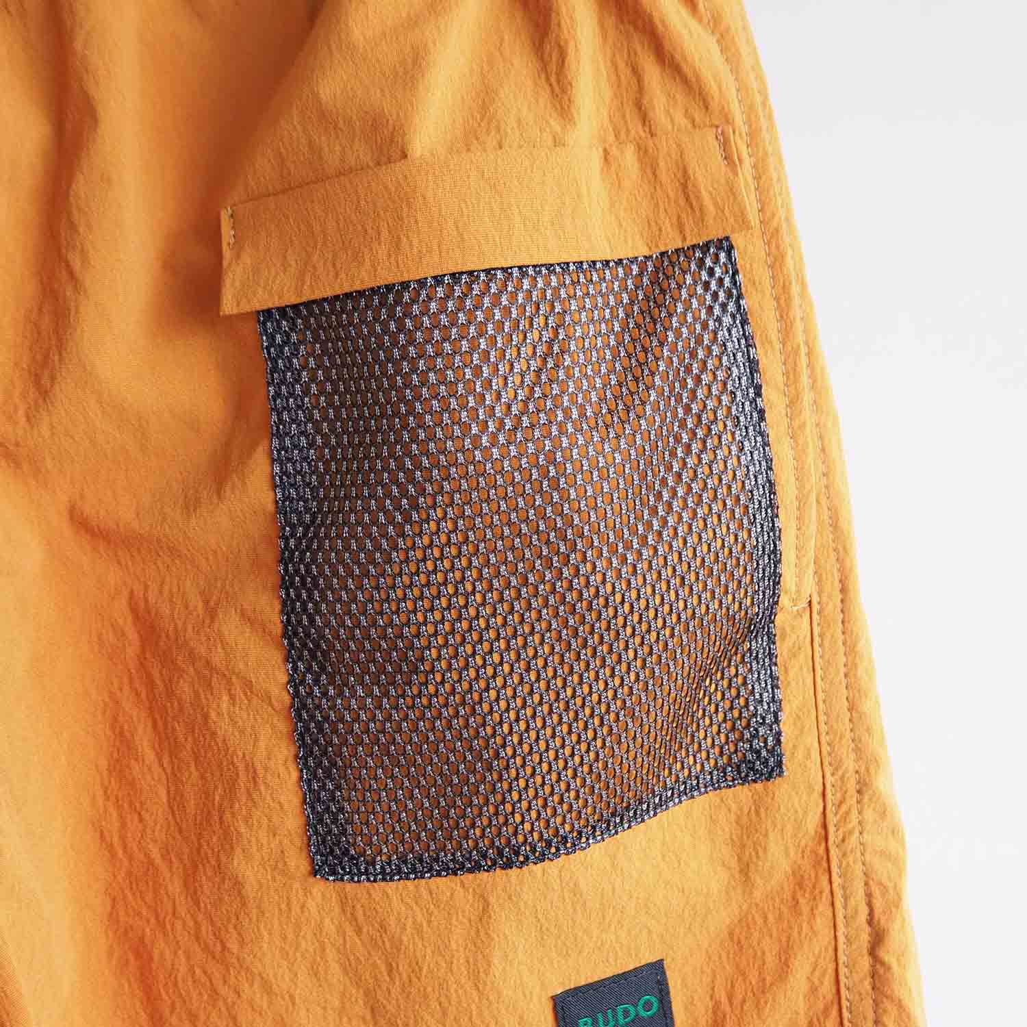 BUDO ブドー MINIMUM MESH SHORTS +ADD ミニマムメッシュショーツ+ADD Orange オレンジ