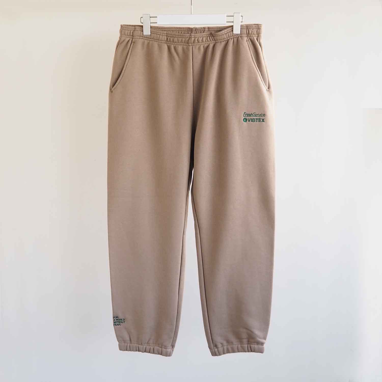 VIBTEX for FreshService ビブテックスフォーフレッシュサービス SWEAT PANTS スウェットパンツ ベージュ