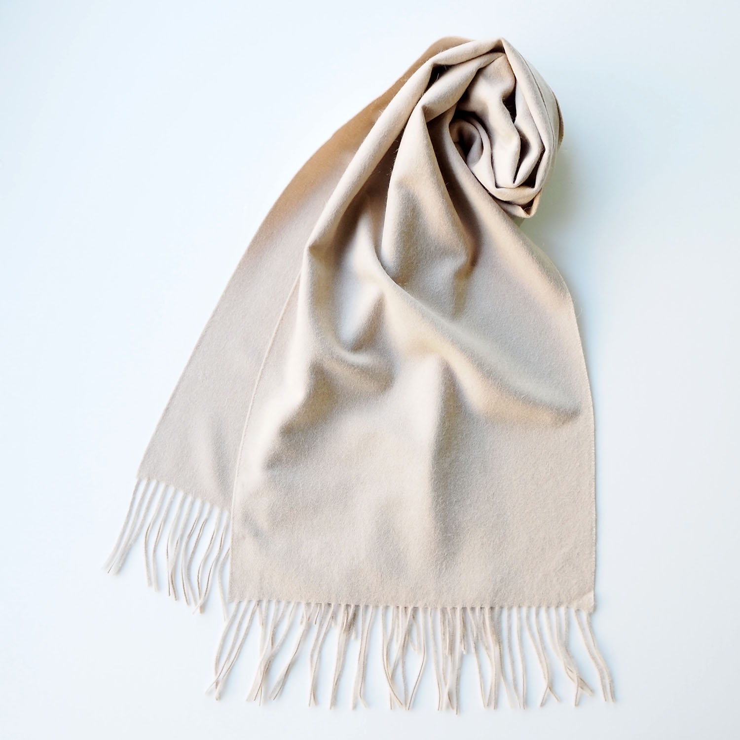 THROW スロー ストール・マフラー BIANCA ピュアキャメル ホワイトキャメル