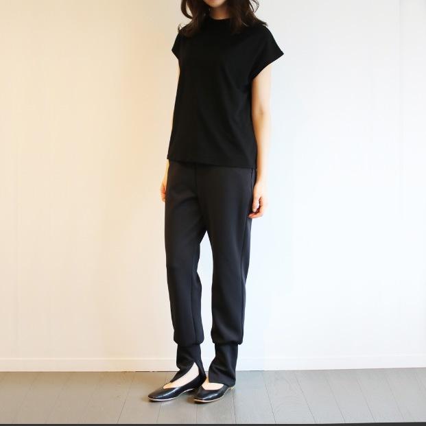 FANTASTICDAYS WOMENS ファンタスティックデイズ ウィメンズ PLIE ジャージースリットパンツ ブラック