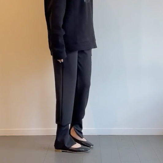 FANTASTICDAYS WOMENS ファンタスティックデイズ ウィメンズ PLIE ジャージースリットパンツ ブラック