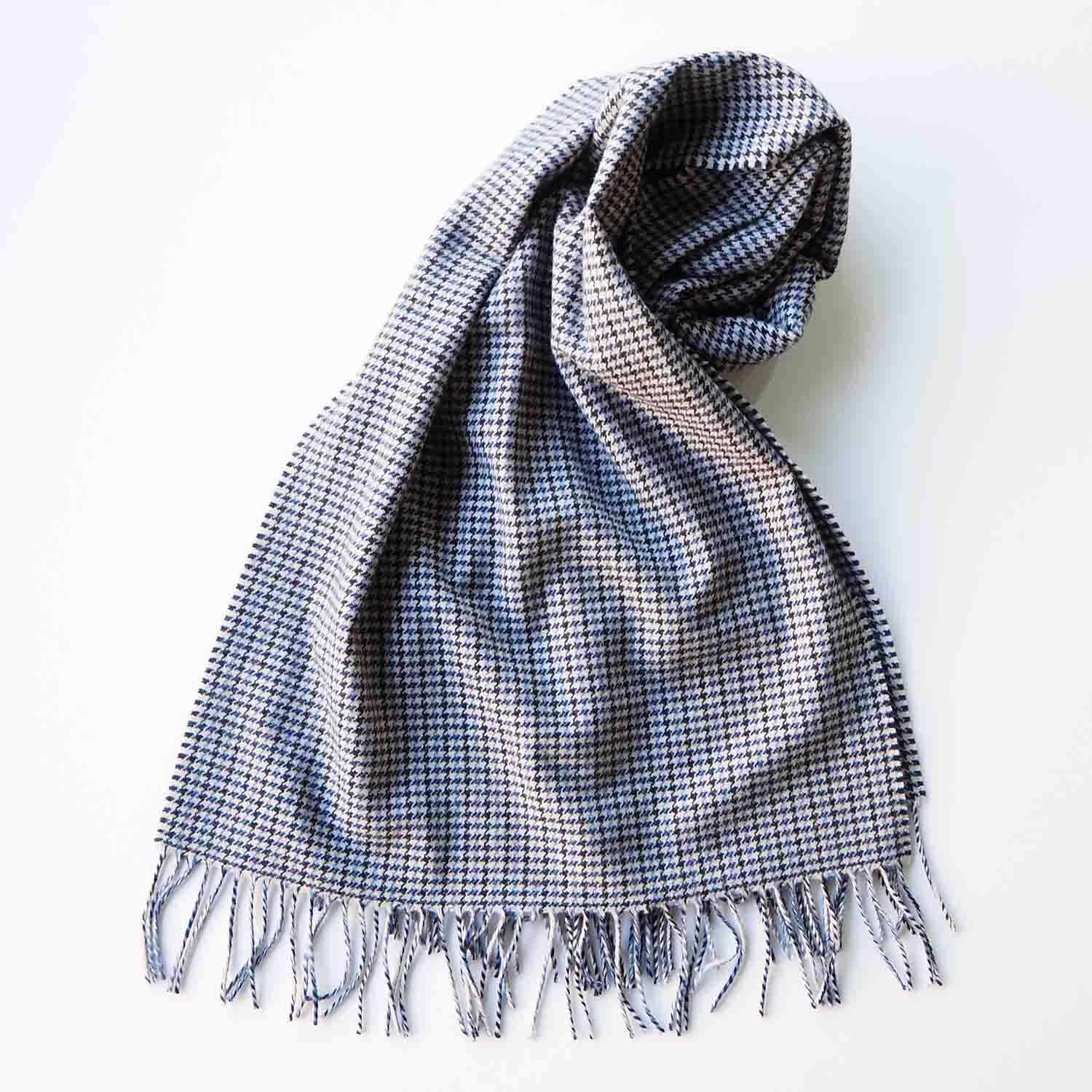 THROW スロー ストール・マフラー COLIN ガンクラブチェック ブルー
