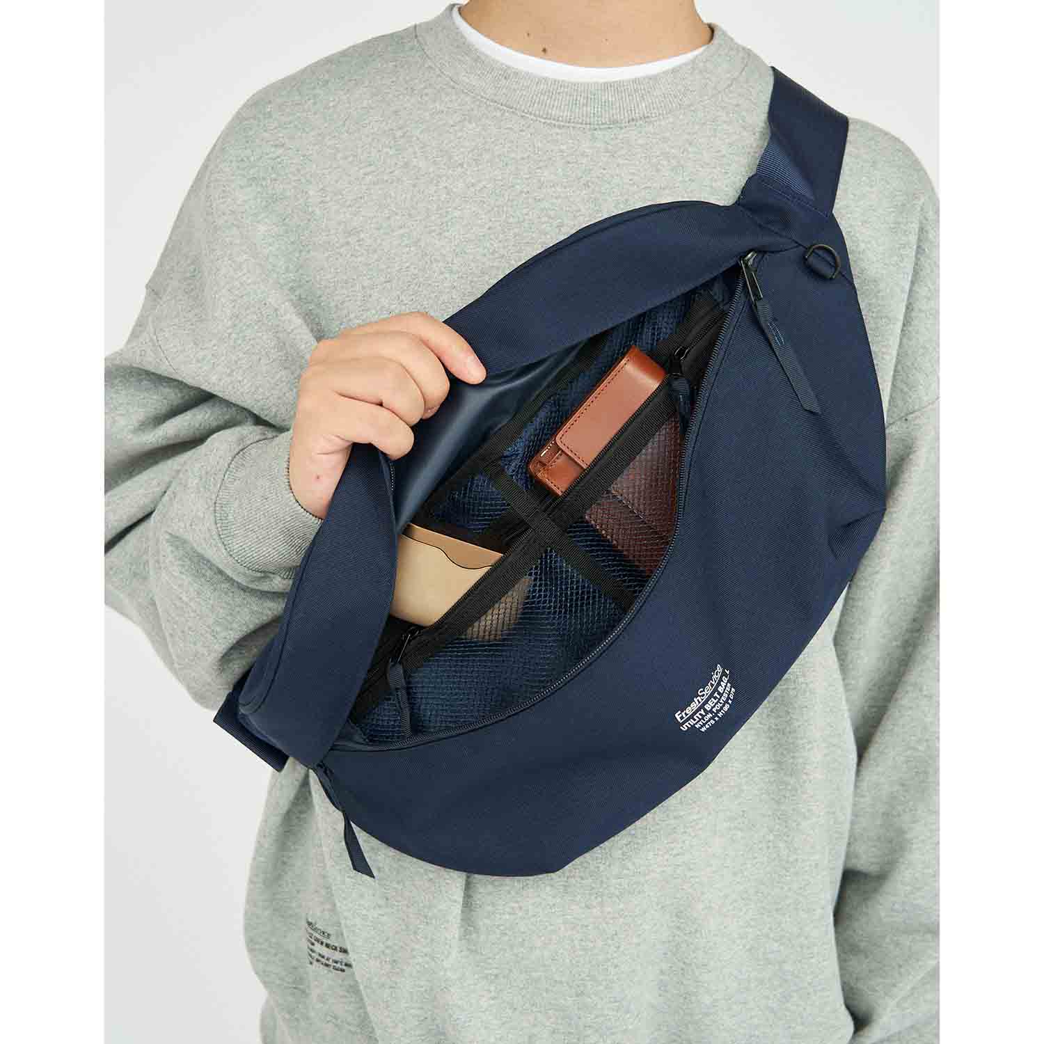 FreshService Utility Belt Bag L ネイビー FreshService ‐ UTILITY BELT BAG_LARGE | HUMAN and THINGS