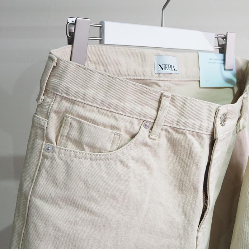 NARROW STRAIGHT BOTANICAL JEANS ECRU MENS ナローストレートデニム エクリュ メンズ
