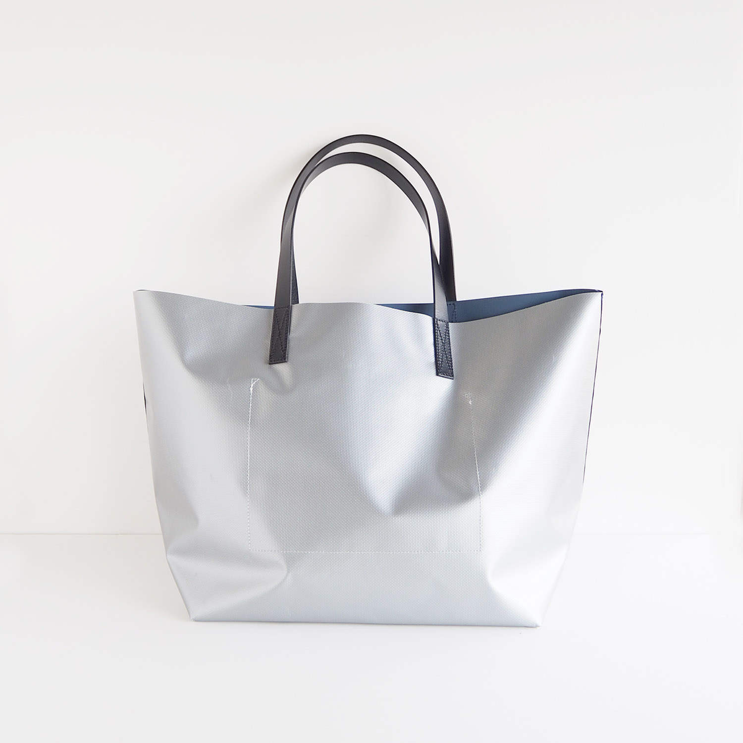 SALVAGE PUBLIC Kolepa  サルベージパブリック コレパ Tote Bag トートバッグ ネイビー×シルバー