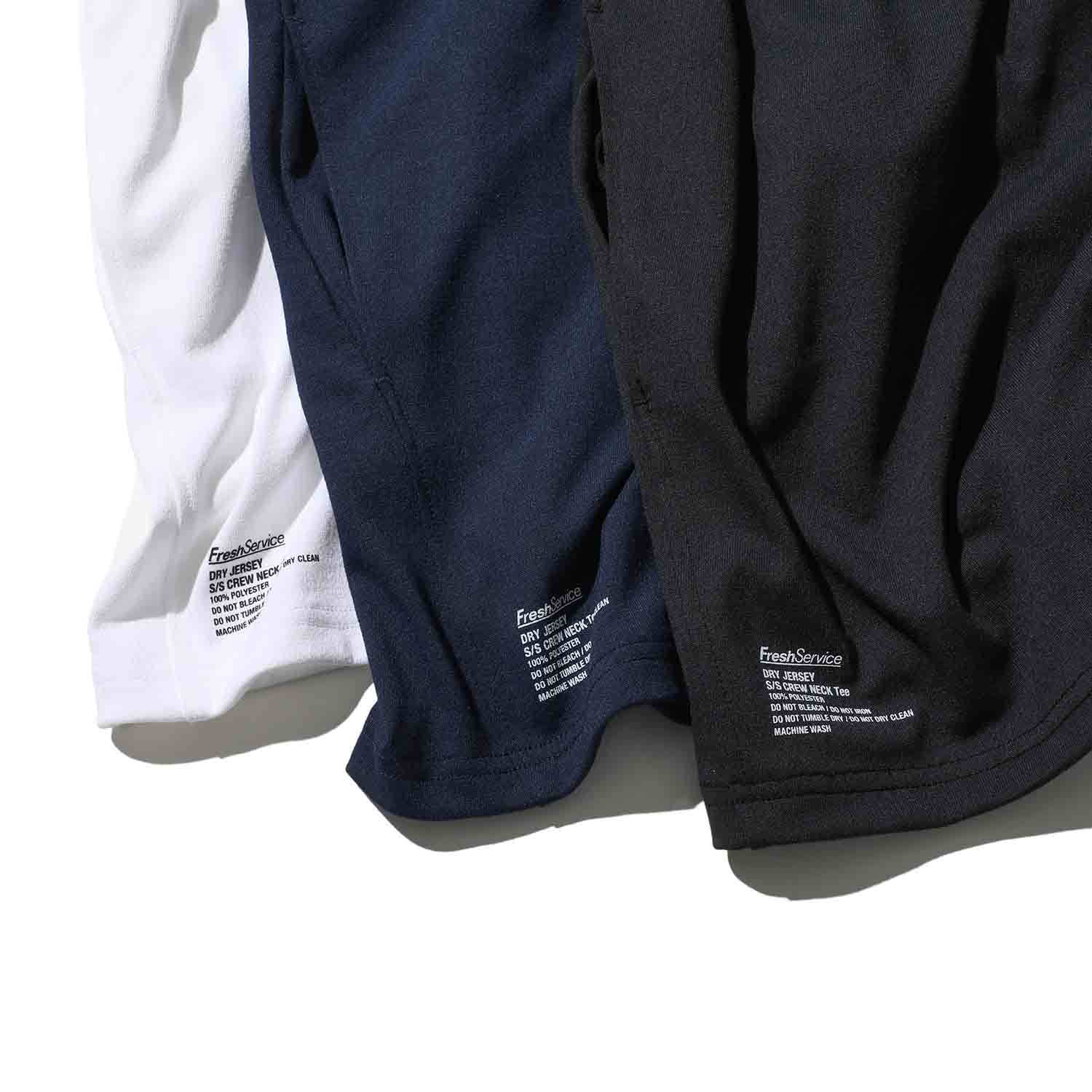 FreshService フレッシュサービス DRY JERSEY S/S CREW NECK Tee ドライジャージＴシャツ ブラック