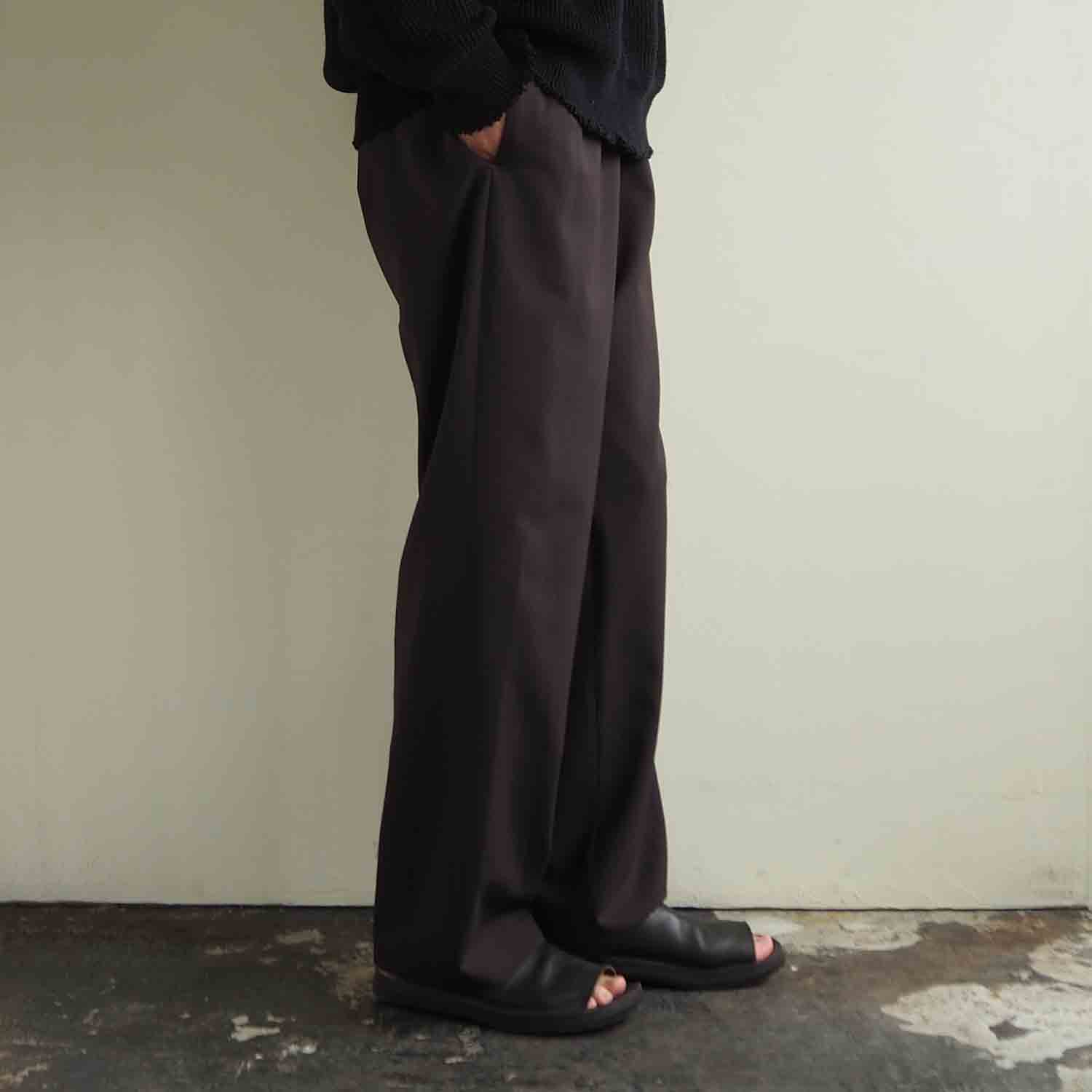 FANTASTICDAYS MENS ファンタスティックデイズ メンズ UNCREASE イージーパンツ BROWN