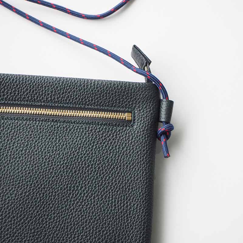 SACOCHE サコッシュ SHRUNKEN CALF シュランケンカーフ DARK GREEN ダークグリーン
