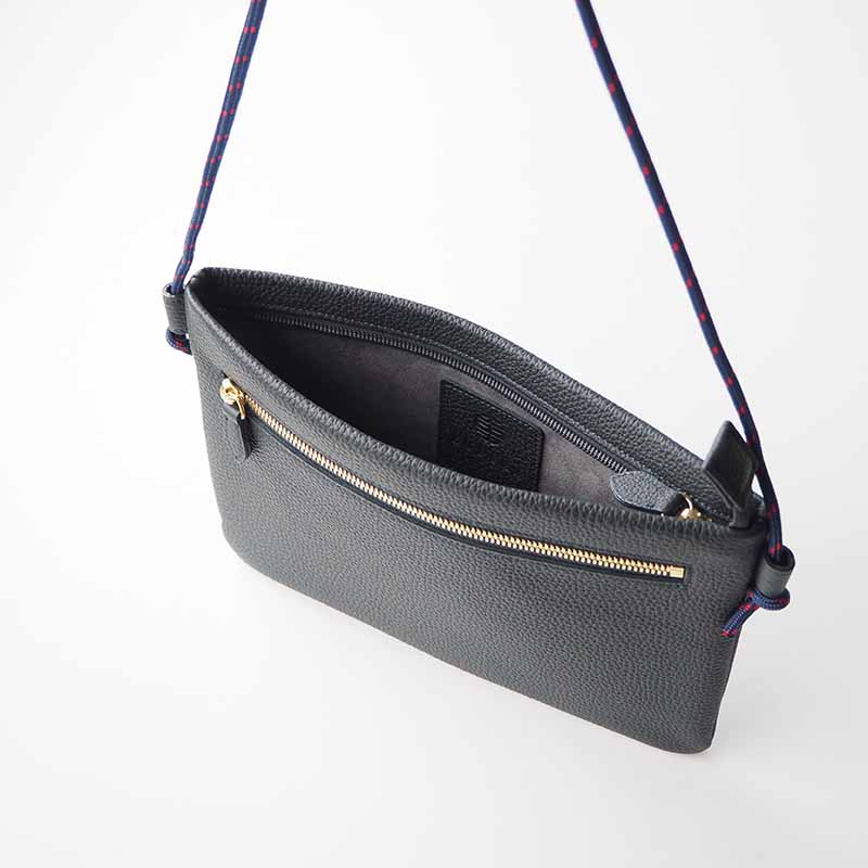 SACOCHE サコッシュ SHRUNKEN CALF シュランケンカーフ DARK GREEN ダークグリーン