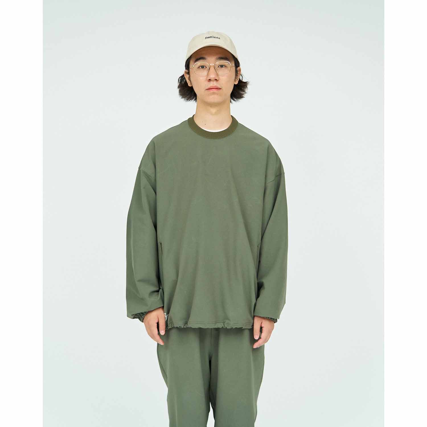 FreshService フレッシュサービス STORMFLEECE CREW NECK PULLOVER KHAKI