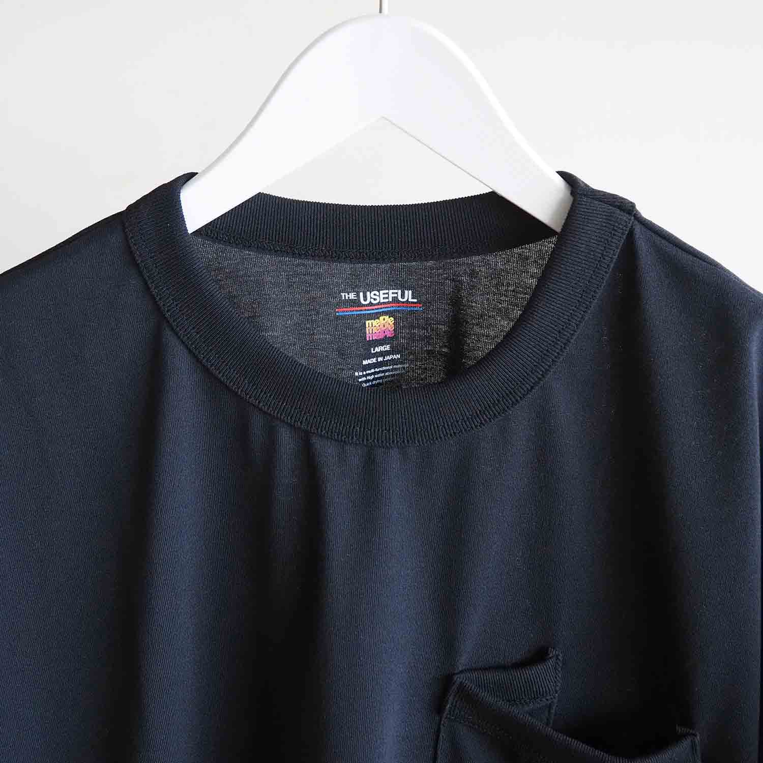 melple メイプル USEFUL SDU S/S ユースフルポケットTシャツ ブラック