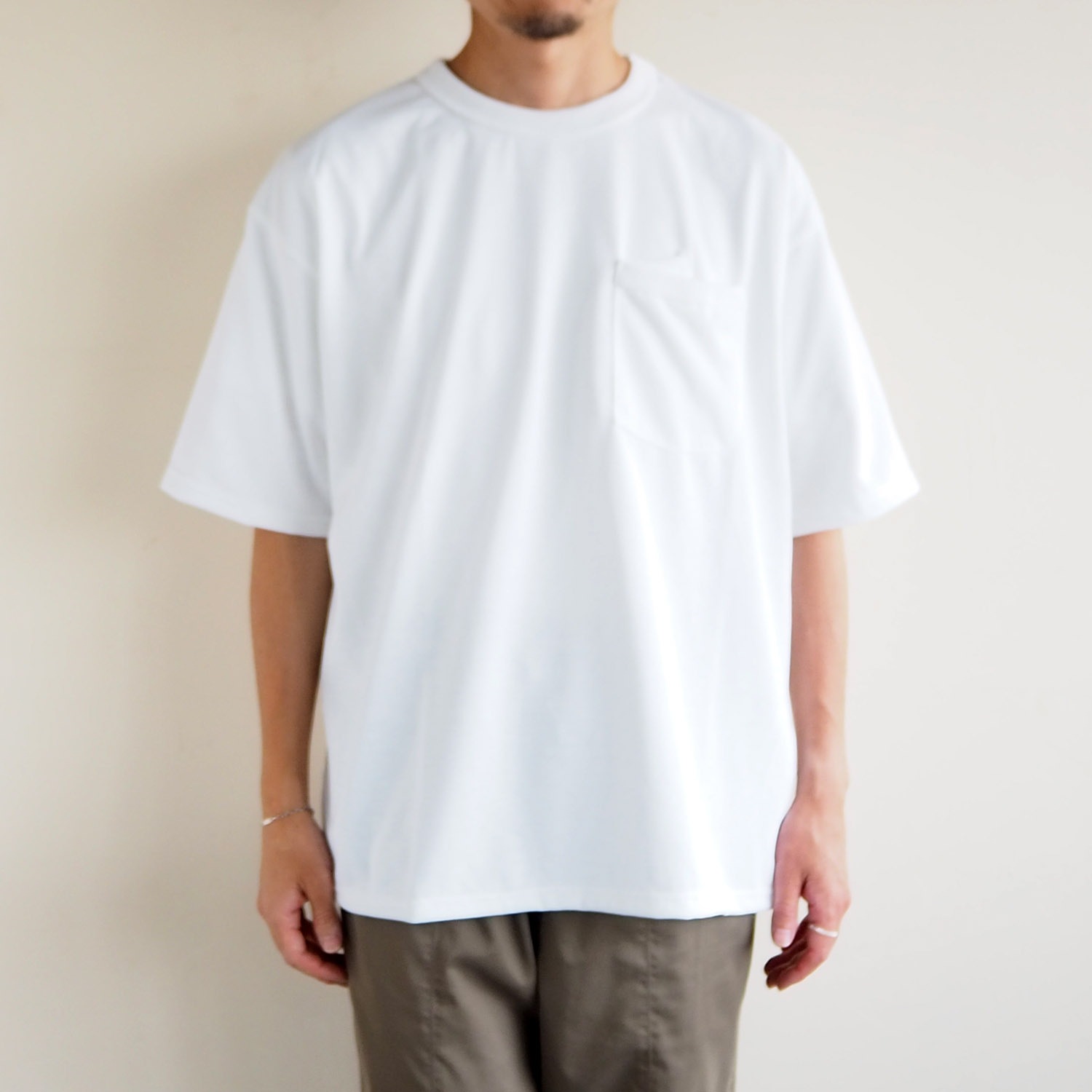 melple メイプル USEFUL SDU S/S ユースフルポケットTシャツ ホワイト